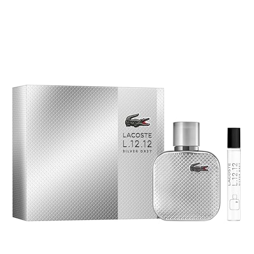 Lacoste L1212 Silver Grey EdP 50ml & 7.5ml Travel Spray