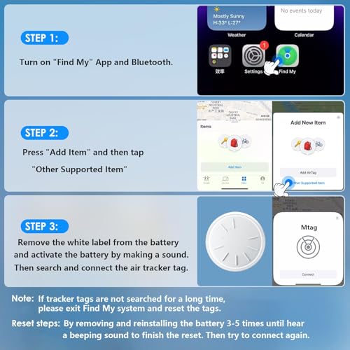 Image of GPS Tracker for Vehicles, Real Time MINI Tracker Device for Vehicles, Magnetic Car Tracker Work with Find My (iOS Only), No Monthly Fee, Waterproof Vehicle Tracker-Black,2PCS