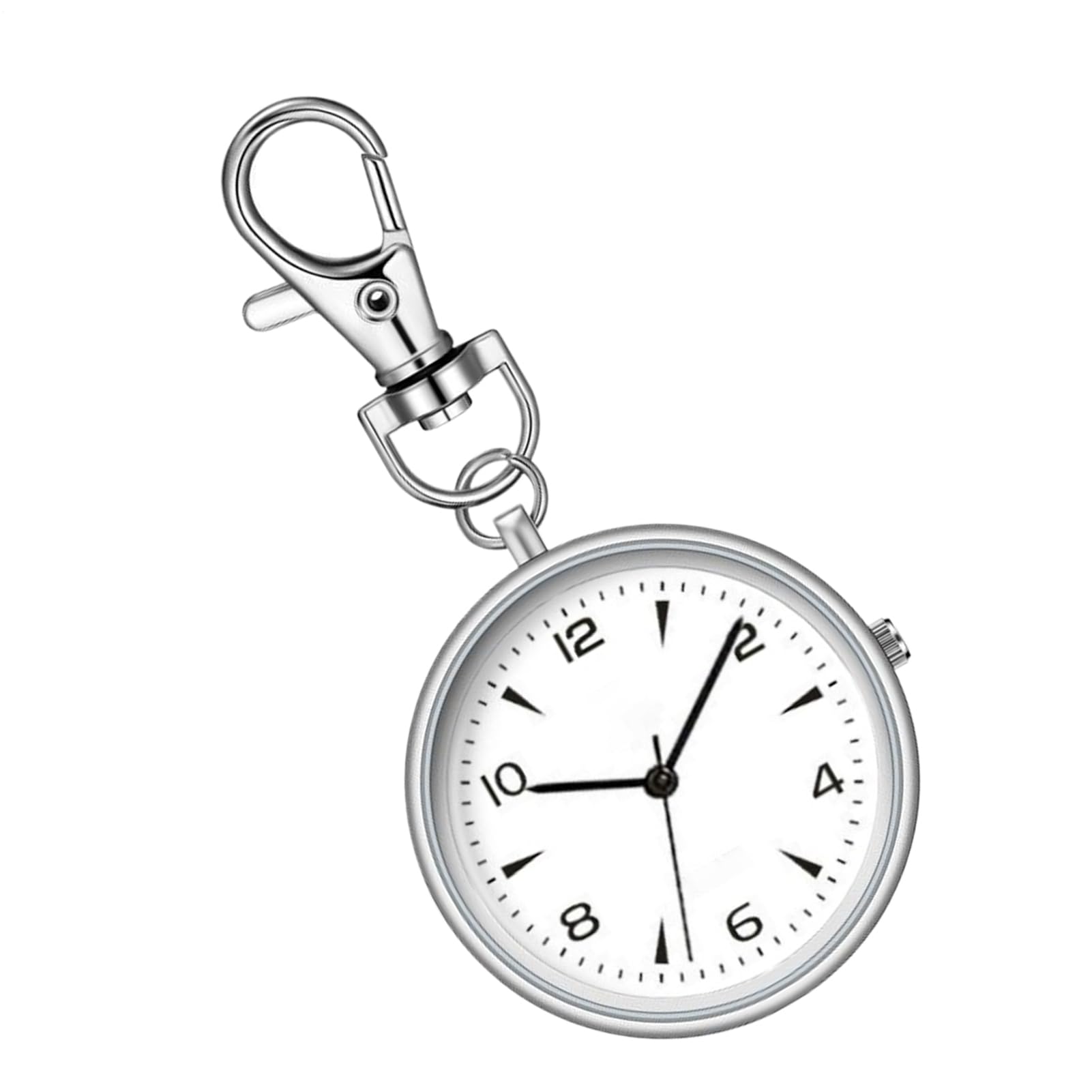 – Key Chain Watch | Pocket Watch with Key Buckle - Unisex Portable Quiet Clock for Home Workplace School Women Travel Outdoor Backpack Men