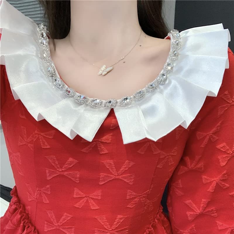 XINMILI Crystal Rhinestone Chain Trim – Sparkly DIY Sewing Trim For Wedding & Crafts