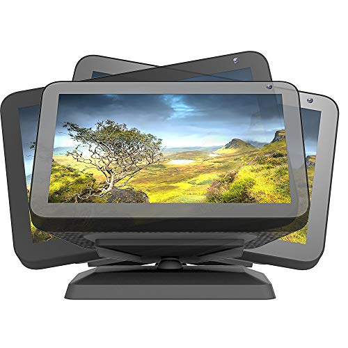 Ousyaah - Supporto regolabile in alluminio con rotazione a 360°, per Echo Show 5, supporto in plastica per Echo Show 8 e Echo Spot, base antiscivolo, funzione di inclinazione, colore nero - Image 5