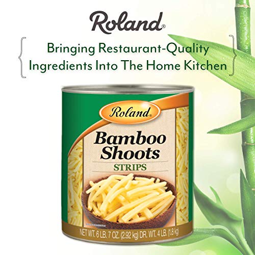 Roland Foods Bamboo Shoots, Strips, 6 Pound 7 Ounce Can