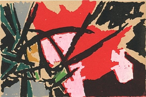 Angelo Savelli original serigraph, 1955