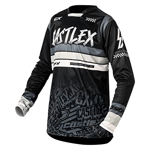 Castle X R1MX Jersey (Black/Charcoal/White - 3X-Large)