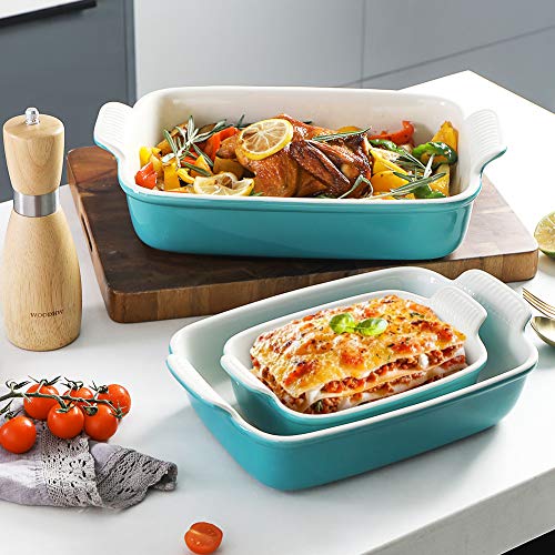 Sweejar-Baking-Pans-Set-Ceramic-9x13-Baking-Dish-with-Handle-Rectangular-Casserole-Dishes-for-Oven-Bakeware-Sets-of-3-Durable-Lasagna-Pan-Deep-for-Kitchen-Banquet-Wedding-GiftTurquoise