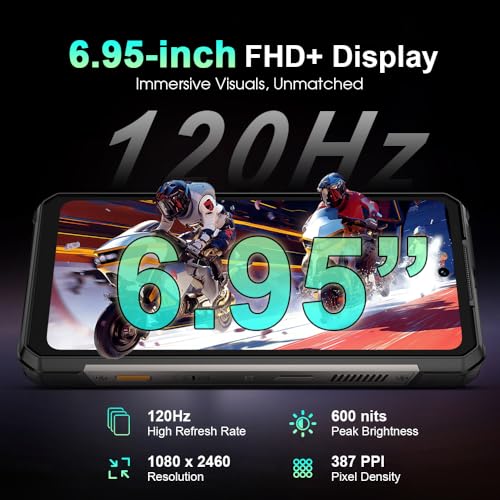 Ulefone Armor 34 PRO 5G AI Rugged Smartphone with Projector.25500mAh(66W),32GB+512GB Andriod 15 Phone,6.95 FHD+ IP68 Waterproof,64MP+50MP+50MP Camera,1100 LMS LED Light,Widevine L1,NFC,IR Blaster