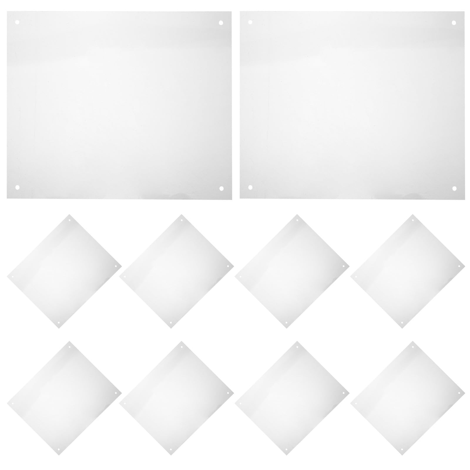 UPKOCH 1 zestaw ochronnych wkładów do klatki dla królików - przezroczysta plastikowa osłona na mocz 10"x8" do klatki dla królików i szynszyli - panele chroniące przed zachlapaniem dla