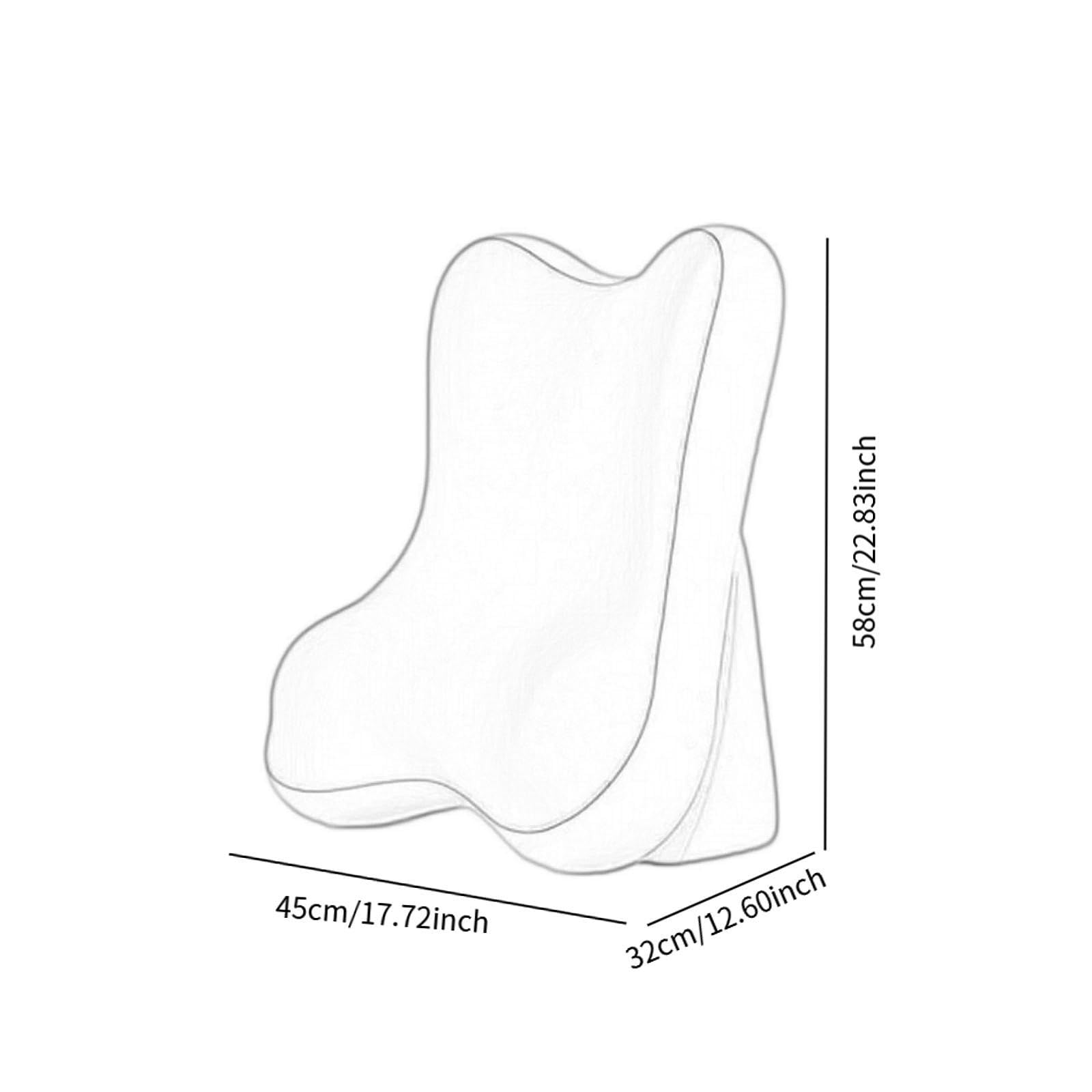 Baoblaze Cuscino da lettura con fodera staccabile, versatile e morbido, con rivestimento a faccia in giù, per divano di casa o pavimento del dormitorio, Blu E Grigio