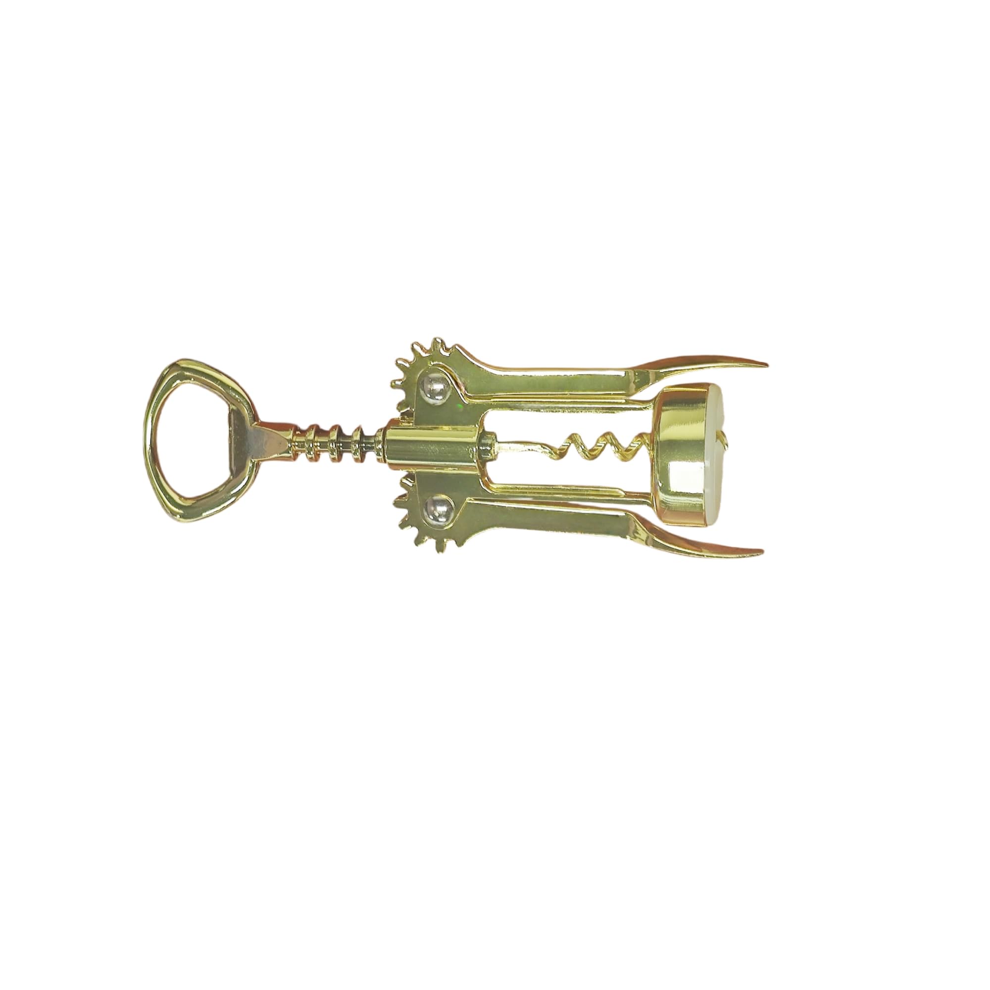 Cavatappi alato autocentrante in rame e oro bicolore, apribottiglie per vino, bracci a leva, in acciaio inox, 1 pezzo