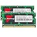 Kuesuny 8 GB Kit (2X4 GB) DDR3 1066 MHz / 1067 MHz Sodimm Ram PC3-8500 PC3-8500S 1,5 V CL7 204 Pin 2RX8 Dual-Rank Nicht-ECC ungepufferter Speicher Ram Ideal für Notebook-Laptop-Upgrade