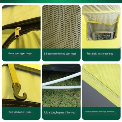 Carpa familiar ligera y espaciosa automática para camping miniatura 6