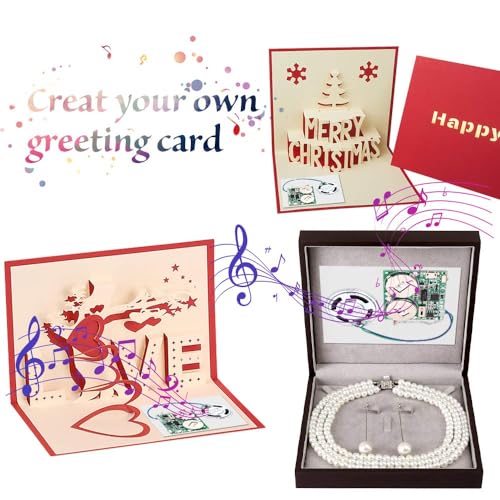 Lichtsensor Sound Modul MP3 Sound Chip Modul, mit 8 MB Speicher Typ-C USB Lautsprecher, für DIY Festival Grußkarte Kreative Geschenke Modelle Bastelarbeiten