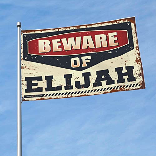 Drapeau bière Beware Of Elijah pour décoration de porche extérieur grand format