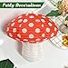 Mushroom Hanging Lanterns, Mushroom Shaped Paper Lantern for Forest Jungle Wonderland Theme Birthday Party Decor Fairy Baby Shower Nursery Garden Wedding Decoration (12IN & 8IN)