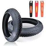 Fat Bike Tires 20x4.0inch - 2Pack, Fat Tire Replacement Foldable for Mountain Bikes Snow Beach Bike,