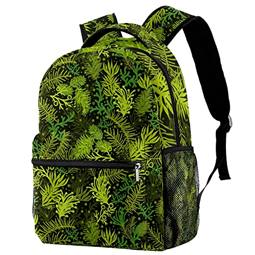 Sac à dos vert arbre de Noël confortable pour soulager le dos des élèves