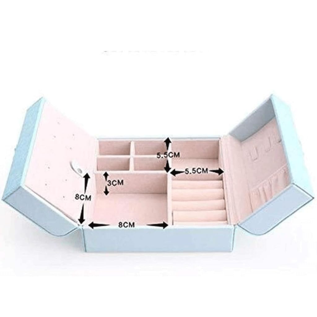 Boîte de rangement en cuir Pu, boîte à bijoux, collier, bague, boîte de rangement, cadeau, boîte à bijoux en cuir Pu