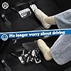 Pedal Extenders for Short Drivers-Brake pedals suitable for most models(1.2in-2.3in)&Accelerator (1.7in - 3.5in) Extensions with Anti-Slip Design,Durable Metal Construction & Easy Installation