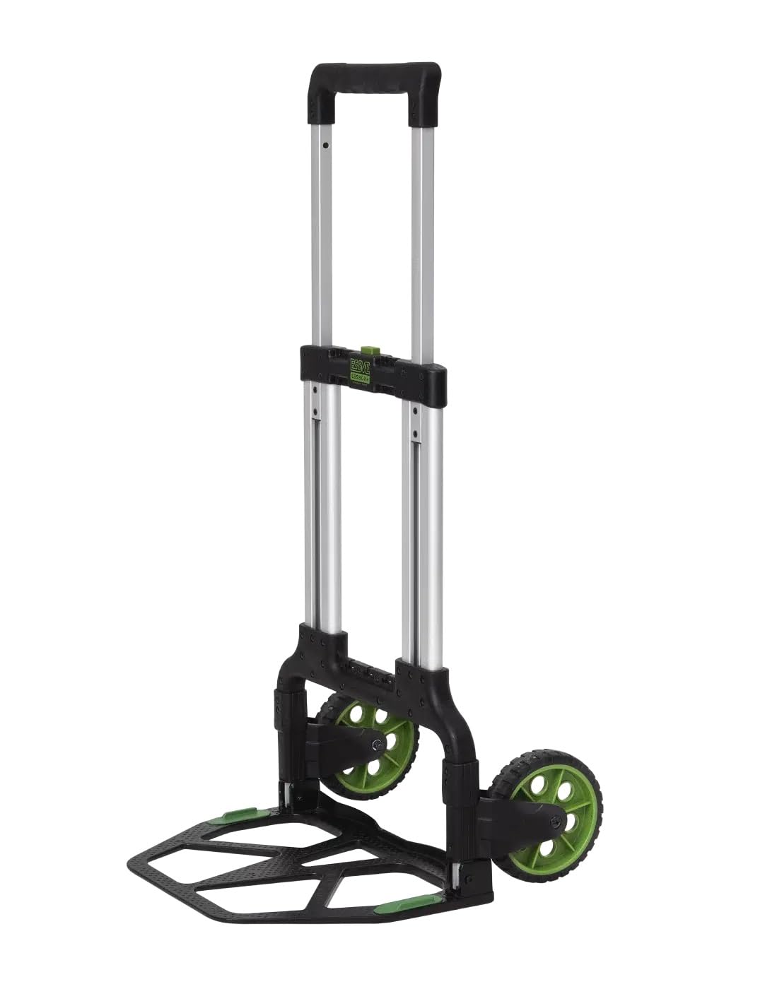 ESSVE ESSBOX+ Roll-It Transportwagen, klappbarer Systemwagen bis 125 kg, leicht & stabil, für Organize-It und Store-It, Aluminium & Kunststoff, Baustellenwagen, Made in Sweden