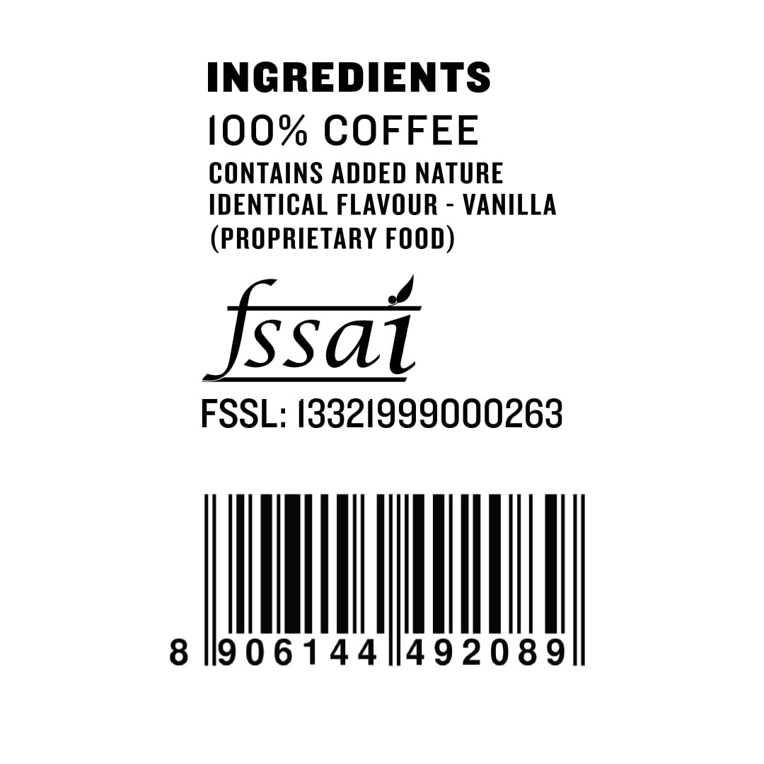 Sleepy Owl French Vanilla Ground Coffee for Pour Over | 100% Arabica | Medium Roast | Medium Grind Coffee for Aeropress, Homemachine | 250g | Sourced From Chikmagalur - Image 8 thumbnail
