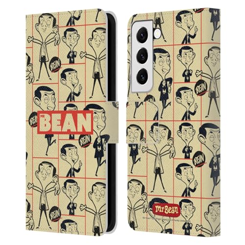 Étui Mr. Bean Samsung S22 5G Head Case Designs en cuir