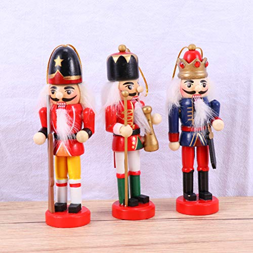 6 Unidades Fantoches Estatueta Quebra-nozes De Natal Quebra-nozes Enfeites De Árvore De Natal Estatu