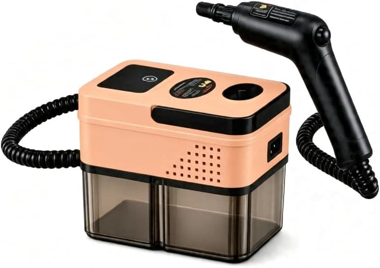 New 3 Level Adjustable Pressurized Handheld Steam Cleaner light orange
