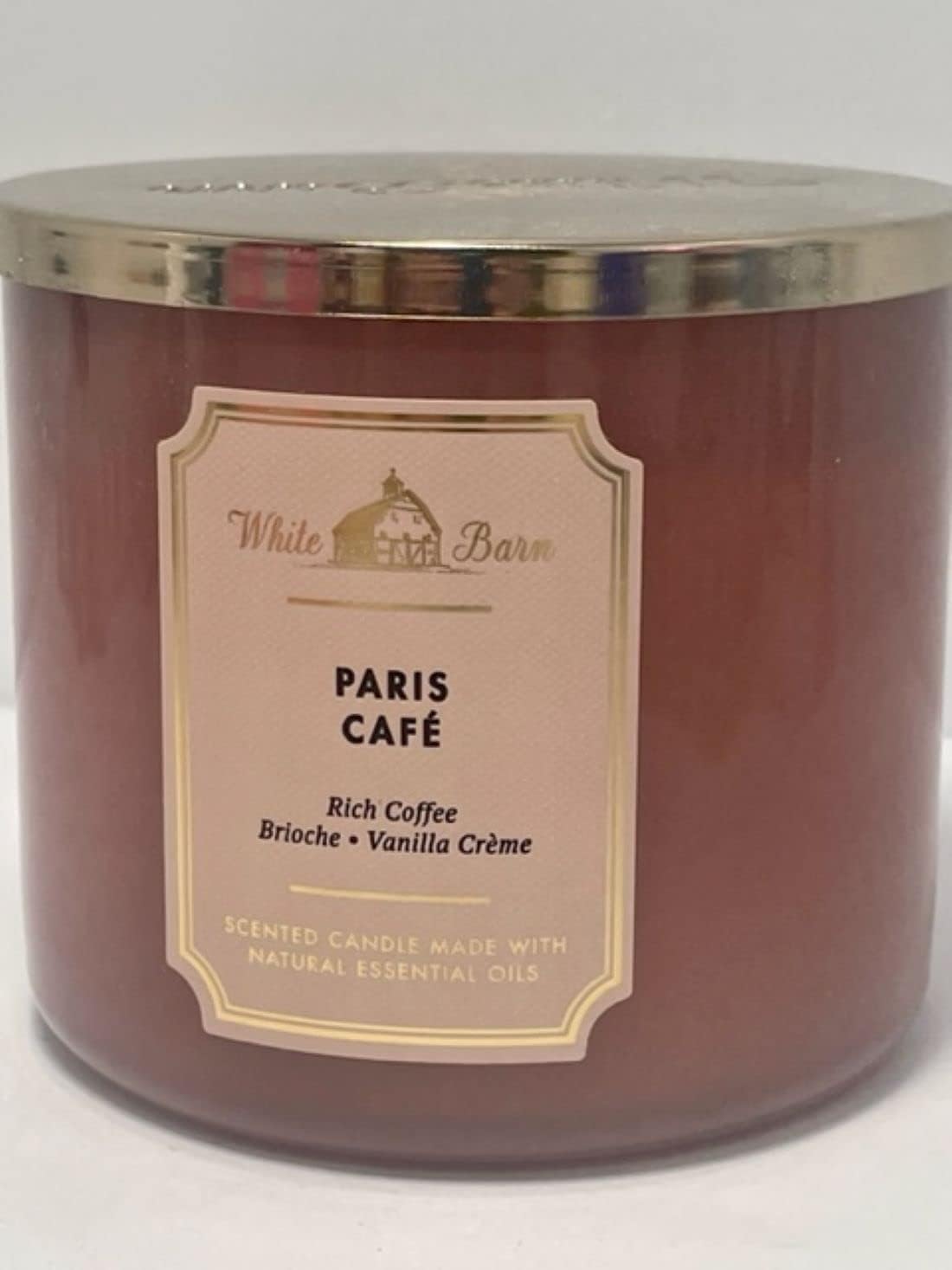 Amazon.com: White Barn Bath & Body Works Paris Cafe 3 Wick Candle 14.5 Ounce Full Size Coffee ...