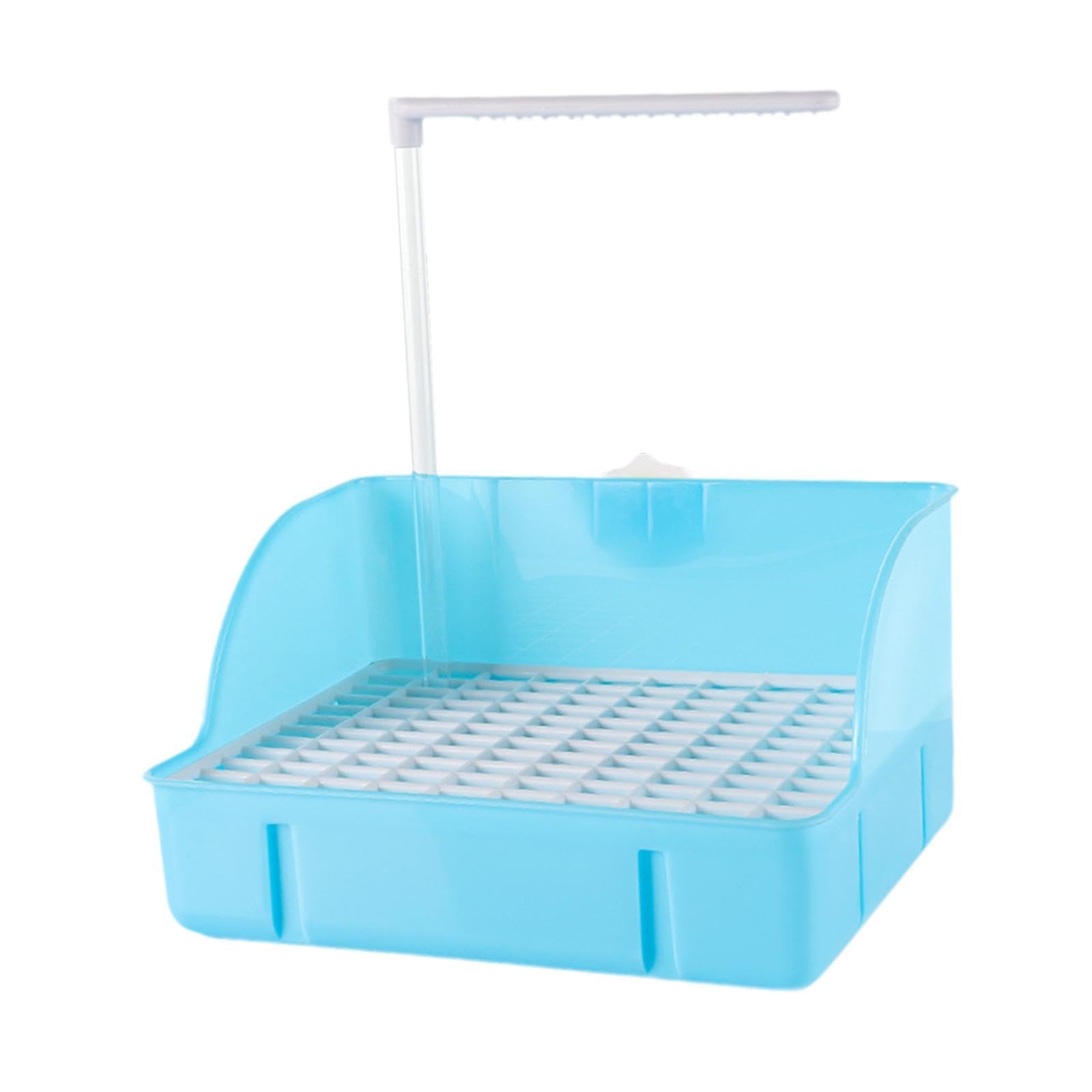 Sharplace Parrot Bath Shower,Automatic Bird Bathtub,Water Dispenser Swimming Pool Toy Cage Accessories,Circulating Faucet for Parakeet, blue
