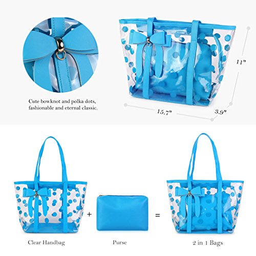 Image of Women's Clear Tote Bags Multi-Use Shoulder bag Handbag Beach bag Shopping Bag | Multi-Use