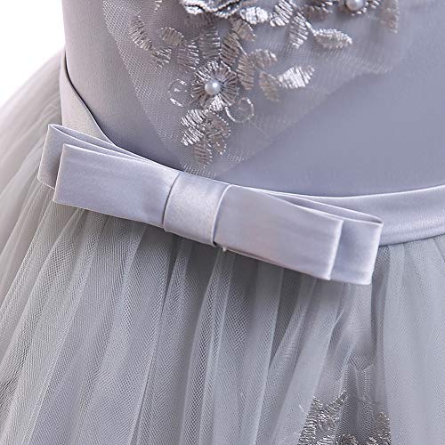 Beads Girls Dresses Princess Dress Wedding Party Bridesmaid Dress Prom Gowns with Sleeves Age 3-10 Years4