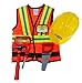 Produktbild Creative Bildung Great Pretenders Konstruktion Worker Set mit Zubehör in Kleidersack. Inklusive Arbeits Weste, Hard Hat, Maske, Hammer, Säge und Schraubendreher, Größe 56 Kostüm