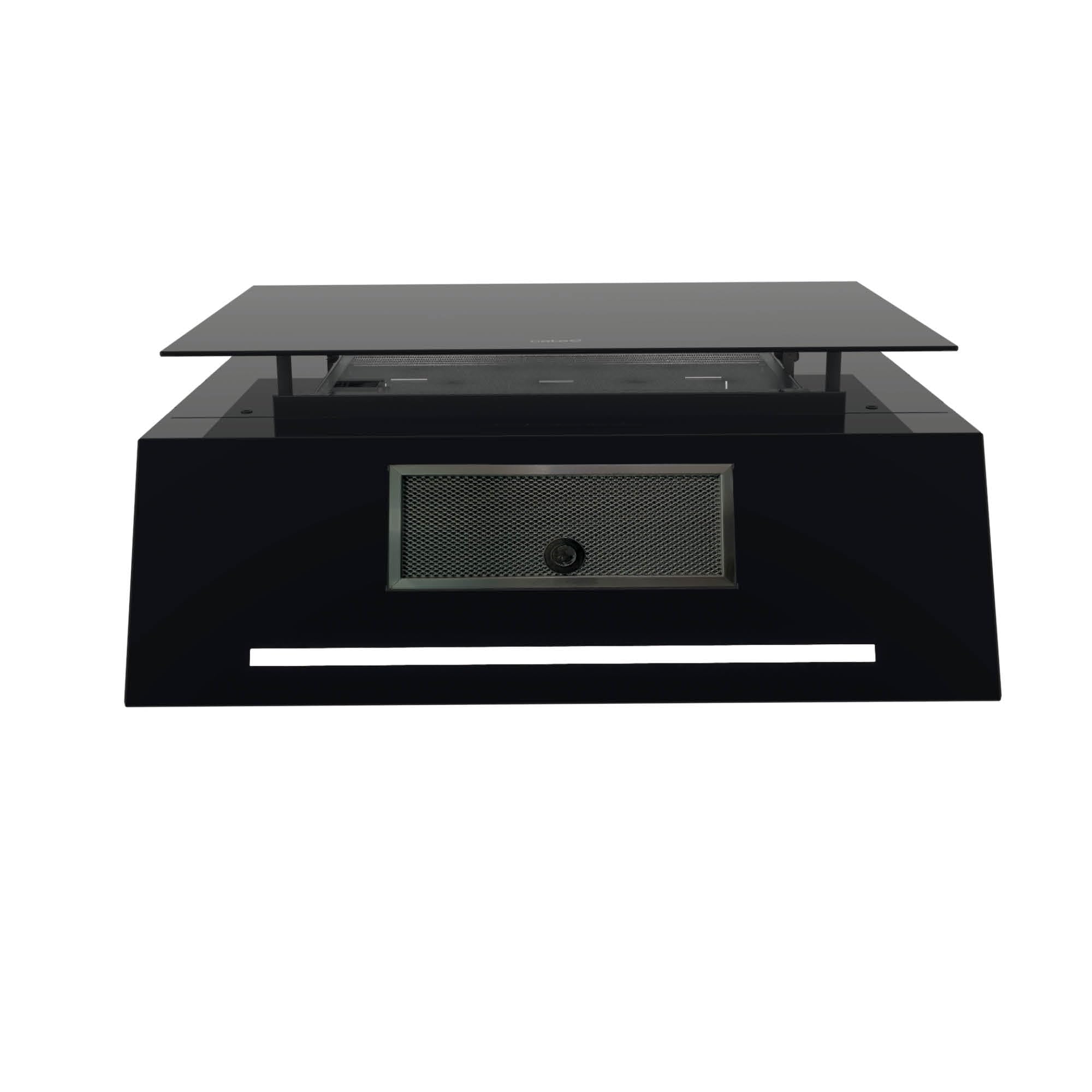 Cata Campana Extractora THALASSA PRO 800GBK/G Control Táctil Display Digital 6 Niveles Extracción Capacidad 842m3/h Motor Brushless Extra Silencioso LED Conectividad AUTO Fácil Instalación Color Negro