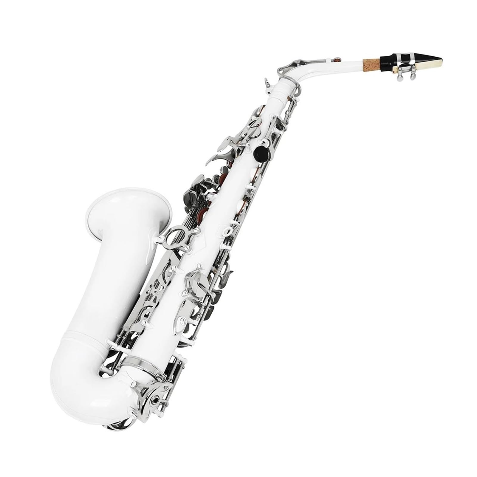 Zestaw Instrumentów Dętych Blaszanych Do Saksofonu Altowego Eb W Kolorze Srebrnym Saksofon