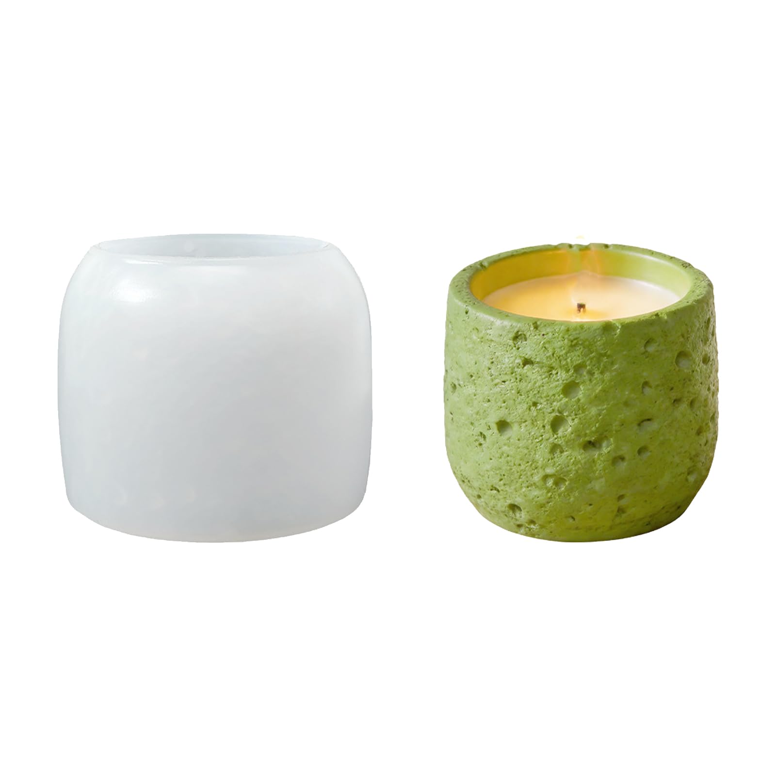 NEWFT Premium Silicone Mold To Make Elegant Styles Holder Lights And Decorative Creations Portable Candle Container Mold