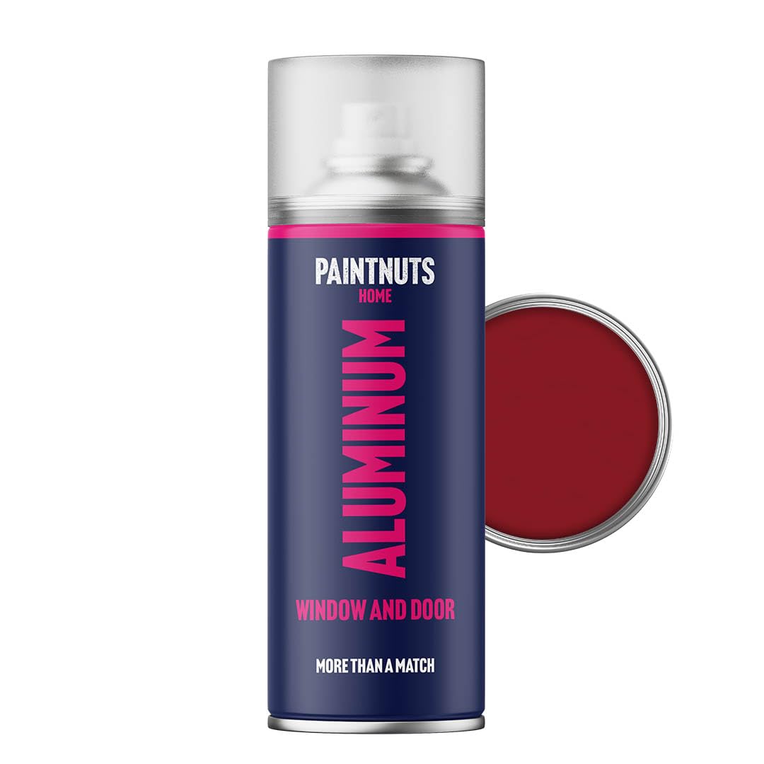 Paintnuts Ruby Red Aluminium Window & Door Paint - Ral-3003 - Satin 400Ml Spray Can