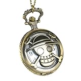 One Piece Taschenuhr mit Jolly Roger der Strohhutbande