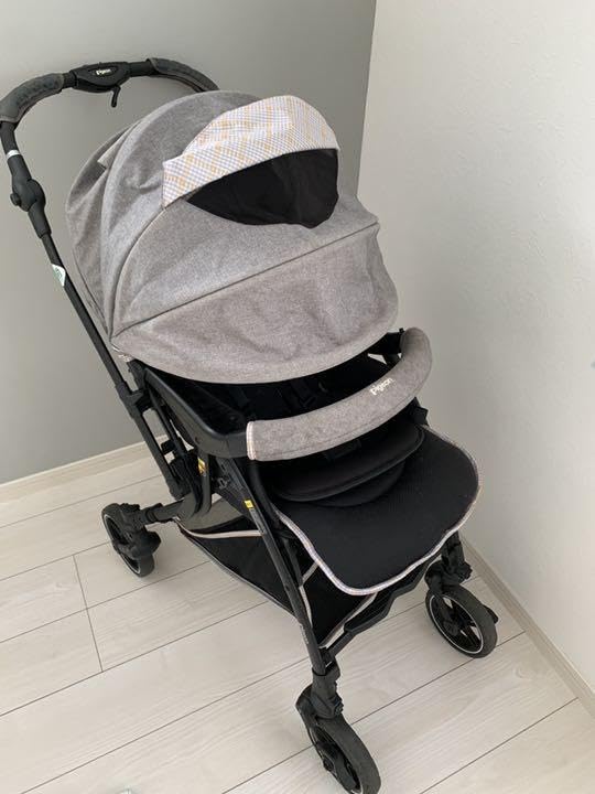 Amazon.co.jp: ベビーカー ピジョン ランフィ リノン RA9L グレー 