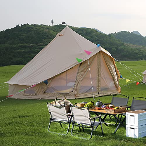 Carpa Bell de algodón para 6 personas 4 estaciones miniatura 3