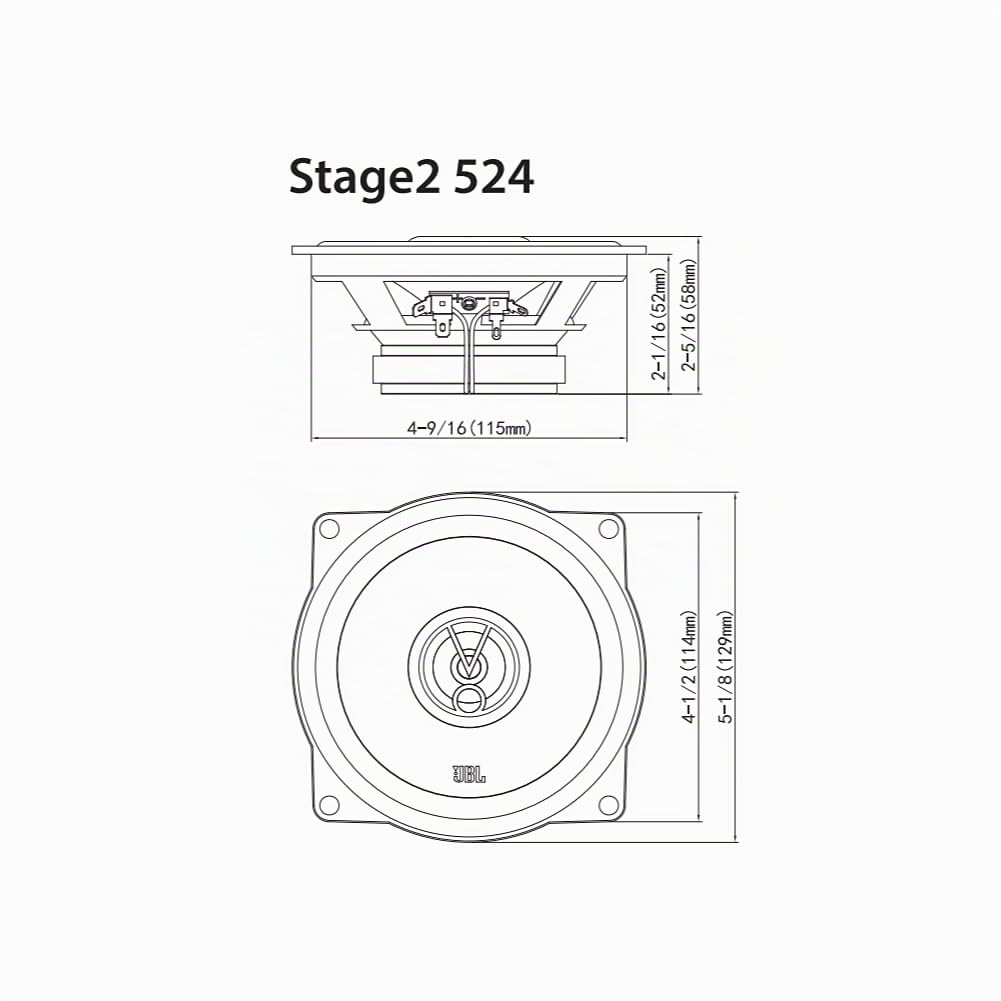 JBL Stage 2 524 5.25'' (13cm) Lautsprechersatz