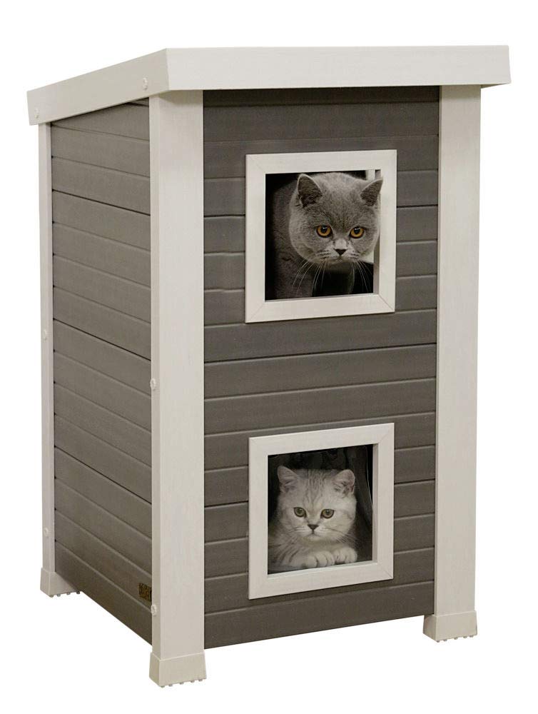 Kerbl Pet 81613 ECO-Katzenhaus Emila 49x55x82 cm, 14.5 kg