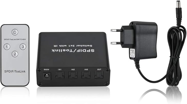 Zerone 3 nbsp x1 nbsp SPDIF Toslink digitale ottico audio switcher splitter 3port Toslink Matrix Switcher Selector Box con Telecomando Supporta LPCM2 0 nbsp DTS AC3 nbsp Dolby Zerone 3 nbsp x1 nbsp SPDIF Toslink digitale ottico audio switcher splitter 3port Toslink Matrix Switcher Selector Box con Telecomando Supporta LPCM2 0 nbsp DTS AC3 nbsp Dolby