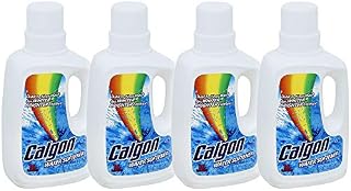 Calgon Water Softener, 32 fl oz Bottle, Laundry Detergent Booster (Pack of 4)