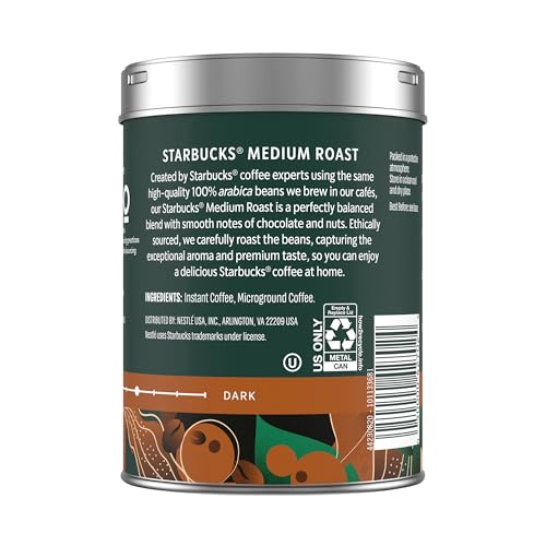 Starbucks Premium Instant Coffee Medium Roast, 3 Tins 3.17 oz - image 8