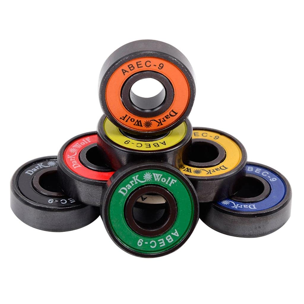 TOG 8 Pcs Premium Steel Skateboard Bearings for Super Spin Faster Smoother Ride|Sporting Goods | Outdoor Sports | Skateboarding & Longboarding | Skateboard Parts | Bearings'