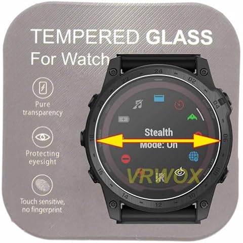 VRWOX 2-Pcs Tempered Glass Screen Protector Cover