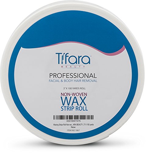 Tifara Beauty Non Woven Body And Facial Wax Strip Roll 3" X 100Yd #TOP2