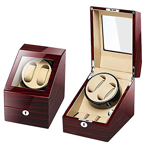 Watch winder para relojes automáticos y caja expositora artesanal 2+3