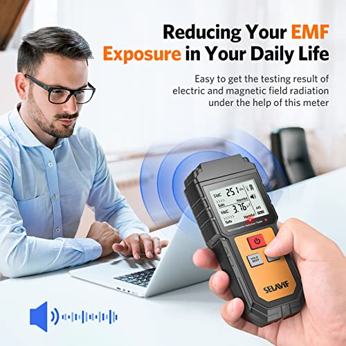 EMF Meter Reader Ghost Hunting Digital Handheld EMF Detector Field Radiation