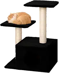 Genérico, Arranhador Com Toca Para Gato Sisal E Plataforma Preto